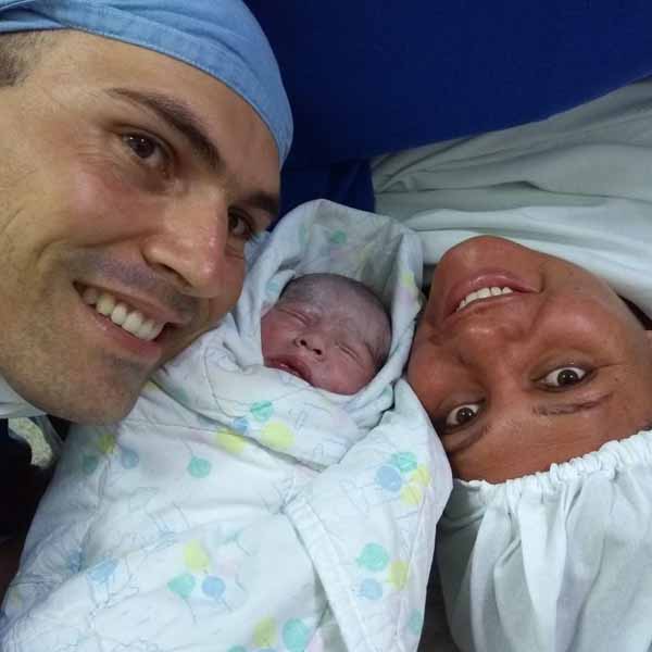 Nasce Miguel, filho de Dioner e Aline