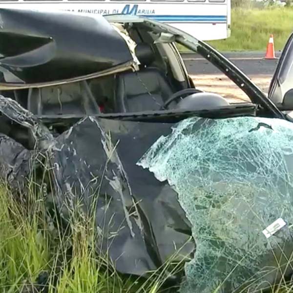 Motorista embriagado provoca acidente com três veículos ao dirigir na contramão em Marília