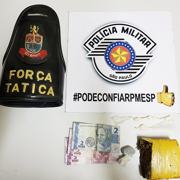 Casal é preso após PM apreender maconha e cocaína em imóvel na Barra Funda