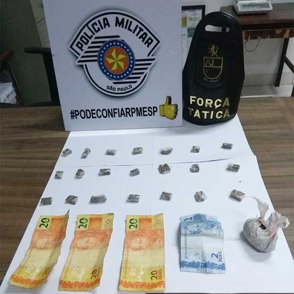 Jovem e adolescente de 13 anos vão para a cadeia após droga ser encontrada em entulhos