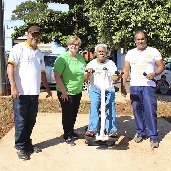 Inaugurada a Academia ao Ar Livre da Vila Nova, em frente ao Ginásio de Esportes Zé do Pito