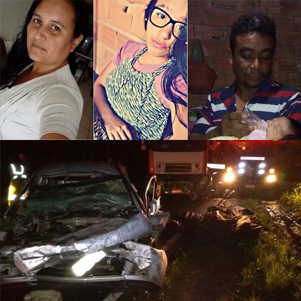 Seis pessoas da mesma família morrem em batida entre carro e caminhão em Botucatu