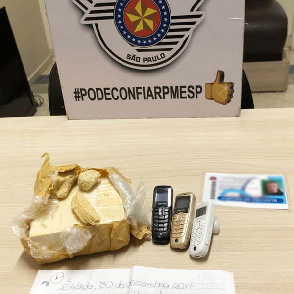 Mulher é presa com tijolo de cocaína na rodoviária de Paraguaçu Paulista