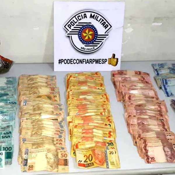 Polícia de Marília apreende quase R$ 29 mil em dinheiro suspeito de ser do tráfico
