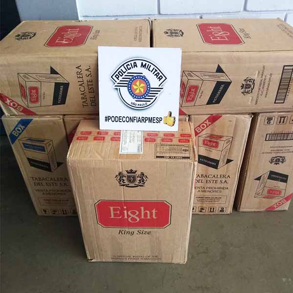 Paraguaçuense é preso com mais de 3 mil maços de cigarros contrabandeados