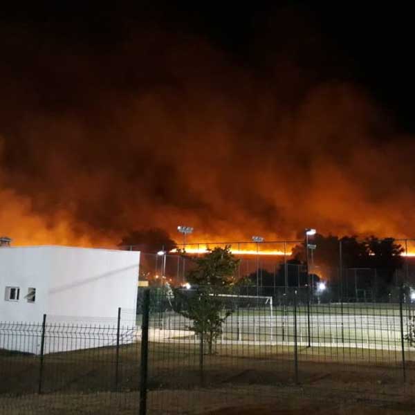 Incêndio impressiona moradores de Marília