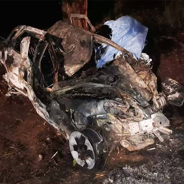 Motorista morre carbonizado após carro pegar fogo em Tupã