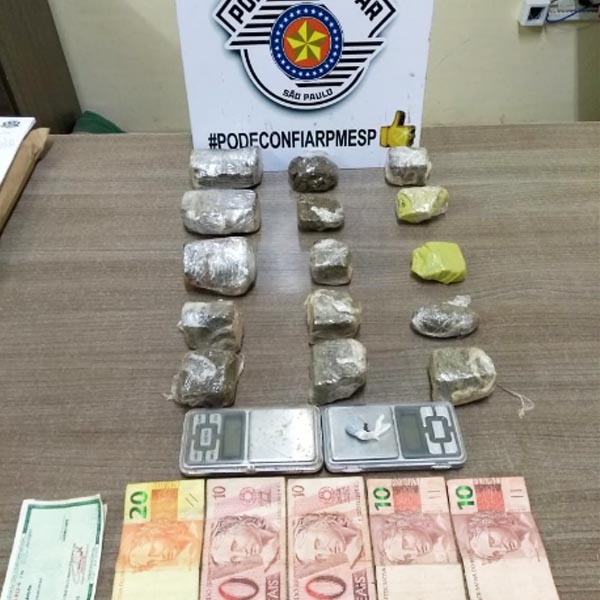 Casal é preso acusado de vender drogas em motel desativado, em Assis
