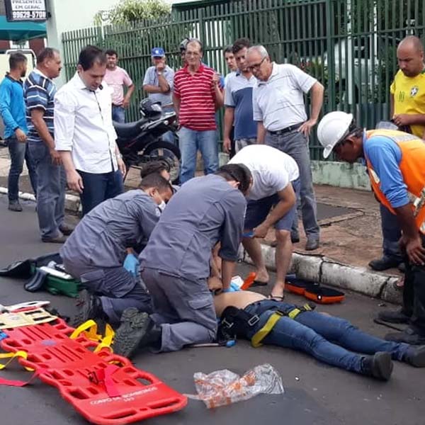 Morre trabalhador que caiu de poste após levar choque em Tupã