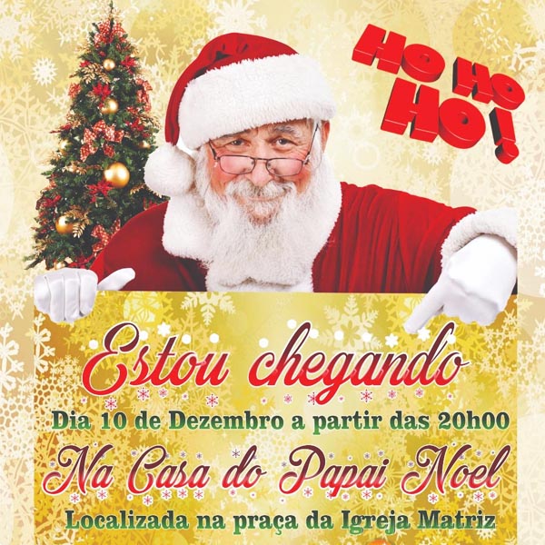 Chegada do Papai Noel dará início à abertura do comércio em horário especial