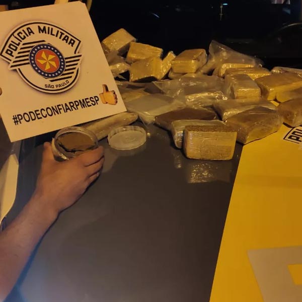 Polícia Rodoviária prende dois homens por tráfico de drogas em Assis
