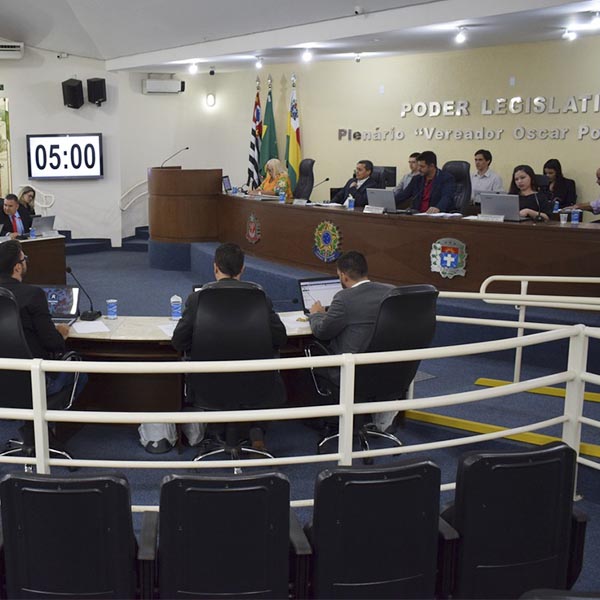Vereadores reúnem-se na próxima segunda-feira às 19h