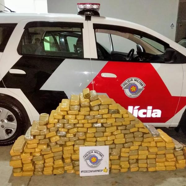 Homem é preso com quase 170 quilos de maconha dentro de carro em Marília