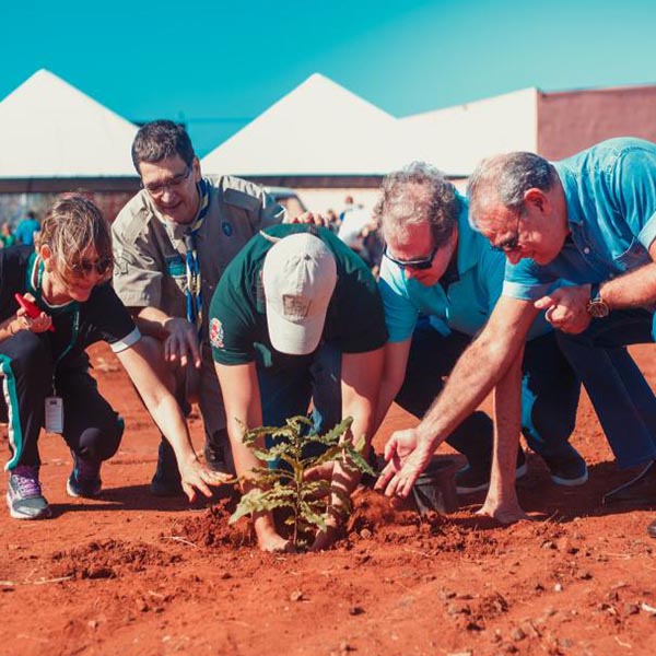 'Plante uma Árvore' realizado pela Unimed Assis reúne famílias sobre conscientização ambiental