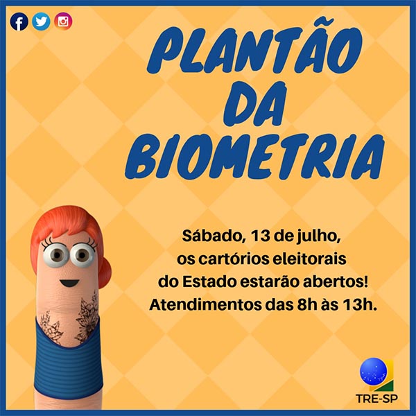Cartório Eleitoral de Paraguaçu faz plantão da biometria neste sábado, dia 13 de julho