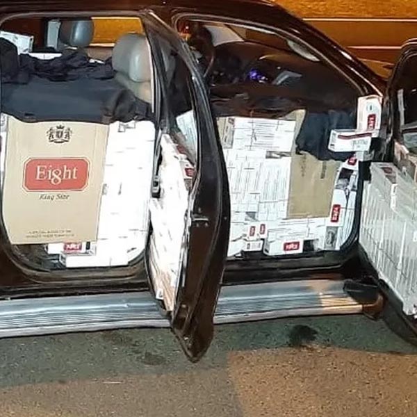 Polícia Rodoviária apreende 17,5 mil maços de cigarros contrabandeados, em Rancharia