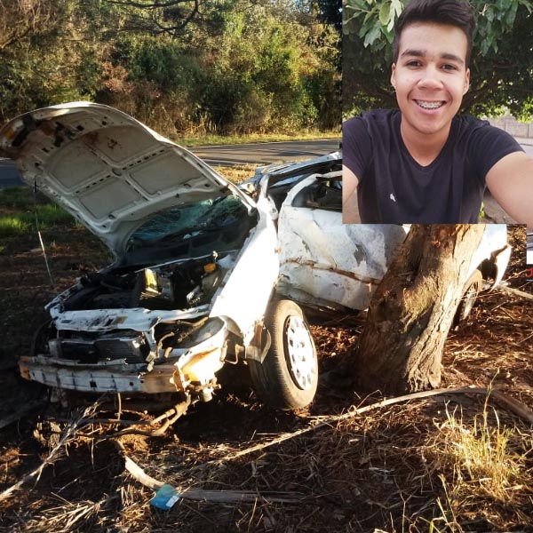 Jovem de 18 anos morre em acidente na vicinal Paraguaçu/Borá