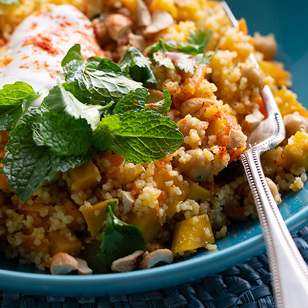 Cuscuz marroquino com legumes à jato