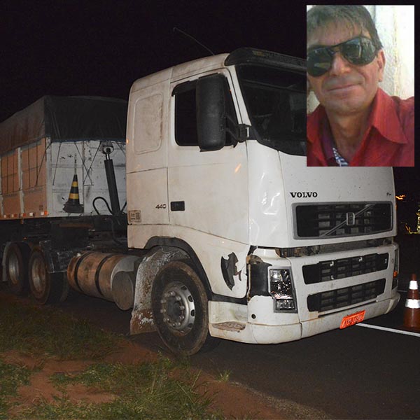 Homem morre após ser atropelado por carreta em frente ao 'Lina Leuzzi', em Paraguaçu