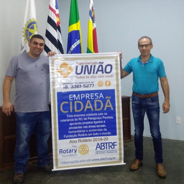Supermercado União e Dardanella: as mais novas empresas cidadãs do Rotary