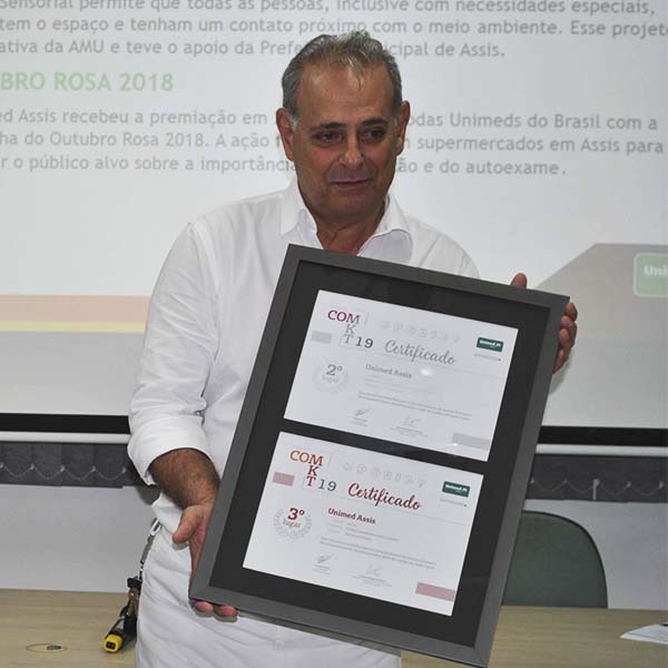 Unimed Assis recebe prêmio nacional de Comunicação e Marketing por projetos com a comunidade