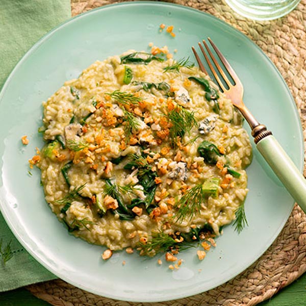 Risoto verde na pressão