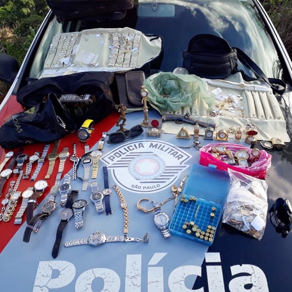 PM recupera cerca de R$ 300 mil em joias roubadas em Rancharia
