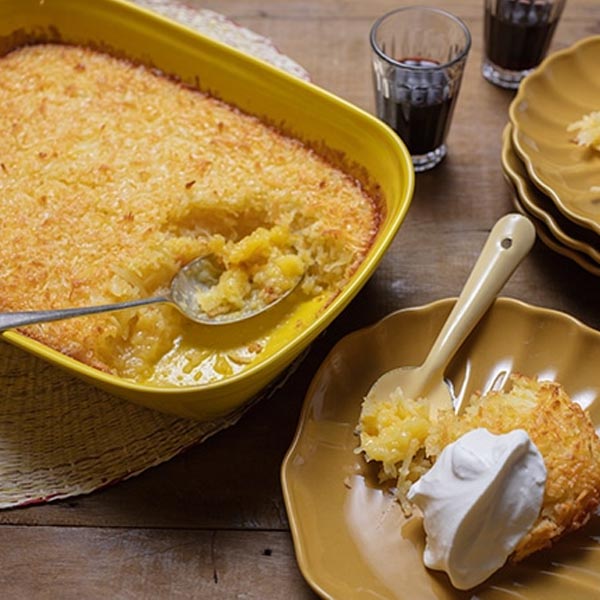 Cocada de forno com laranja