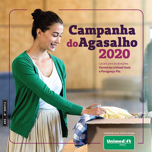 Unimed Assis dá início a Campanha do Agasalho 2020