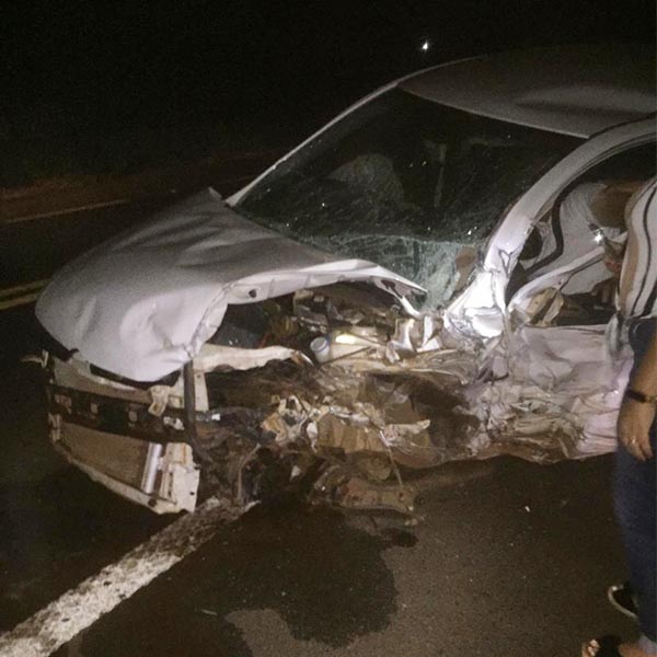 Motorista embriagado se envolve em acidente na entrada de Paraguaçu Paulista