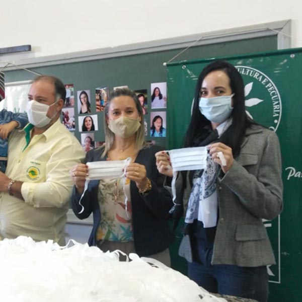 Em parceria, Assistência Social e Sindicato Rural Patronal entregam  12 mil máscaras