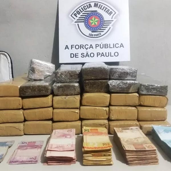 Homem é preso com quase 15 quilos de maconha e cerca de R$ 17,8 mil em dinheiro, em Assis
