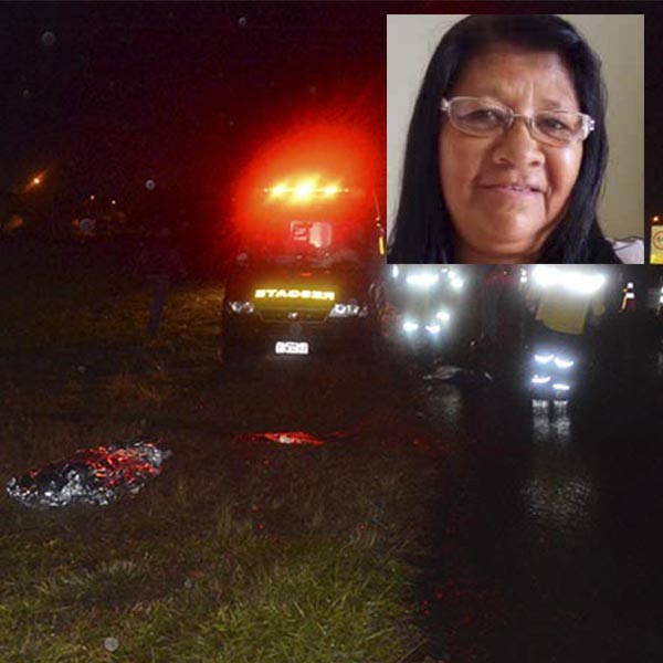 Mulher morre atropelada por carro ao atravessar rodovia em Paraguaçu Paulista