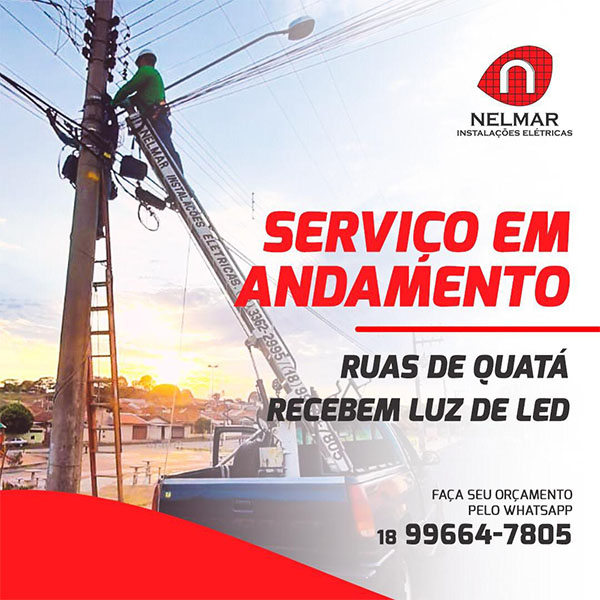 Nelmar: Empresa paraguaçuense é especializada em iluminação pública