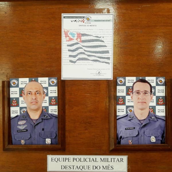 Equipe policial é homenageada após destaque em várias ocorrências policiais