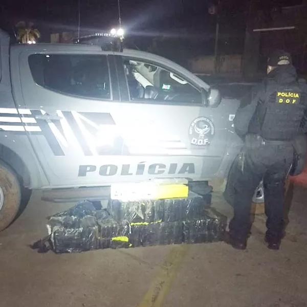 Motorista da prefeitura de Paraguaçu Paulista é preso com drogas em carro oficial no MS