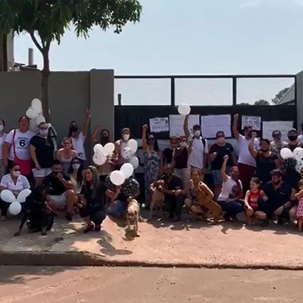 Grupo protesta por justiça após pit bull ser morto a tijoladas em Assis