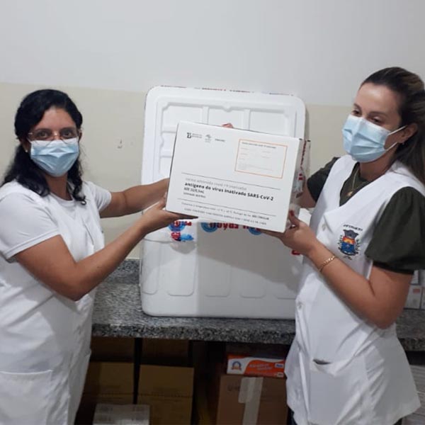 Paraguaçu Paulista recebe primeiras doses da CoronaVac