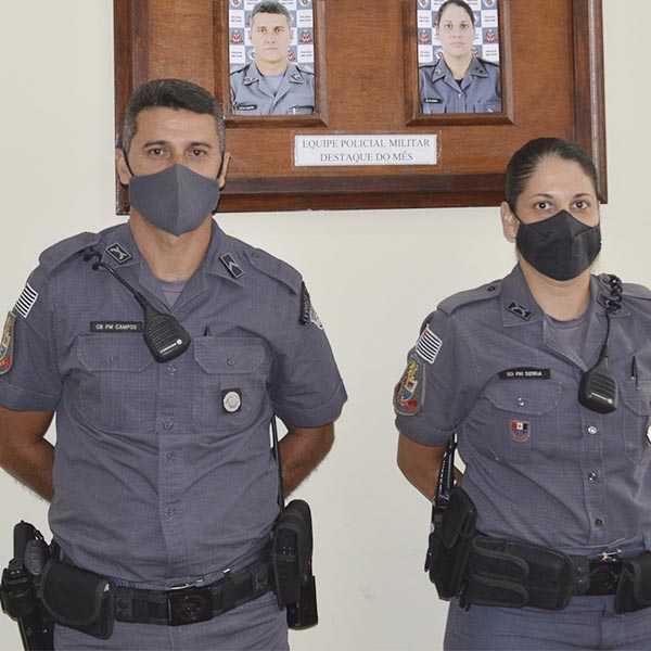Equipe da PM é homenageada por ser destaque no mês de janeiro