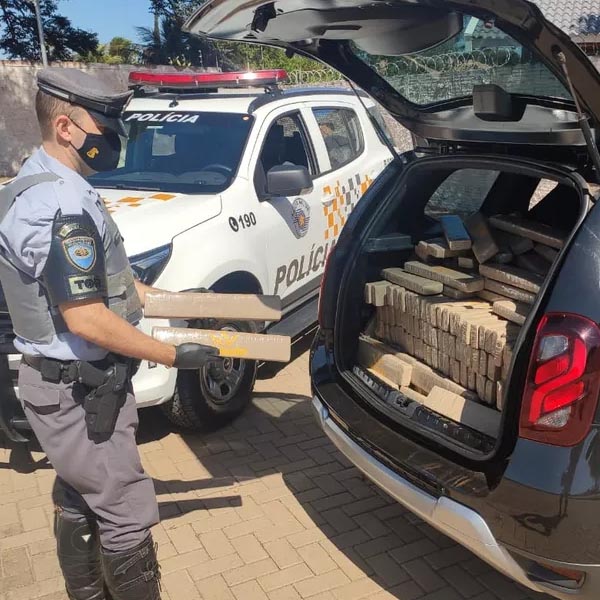 Polícia apreende mais de meia tonelada de maconha em rodovia de Palmital