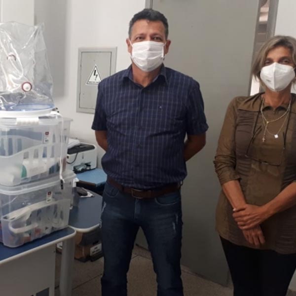 Saúde de Quatá recebe doação de ‘capacetes-respiradores’ para pacientes com Covid-19