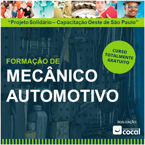 Cocal promove formação gratuita de mecânico automotivo