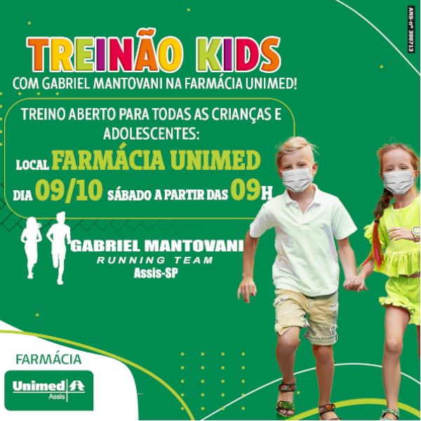 Farmácia Unimed realiza treinão kids com Gabriel Mantovani