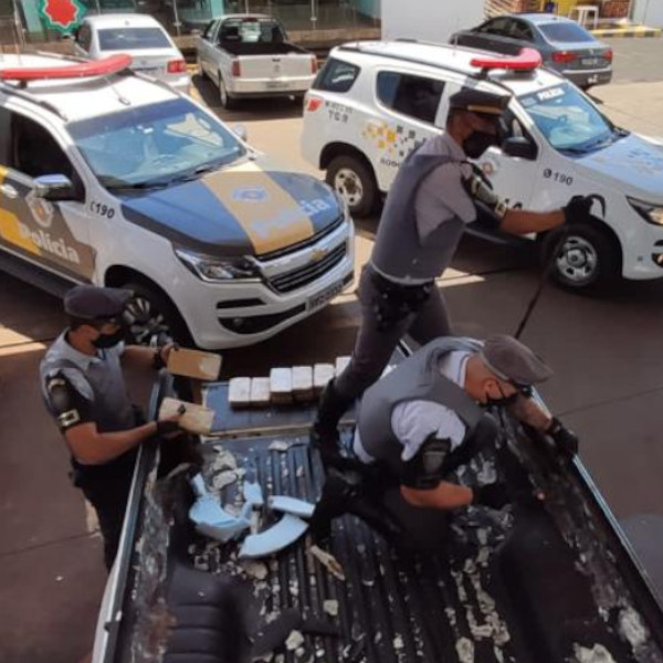 Caminhonete ‘recheada’ de cocaína é apreendida em Paraguaçu Paulista