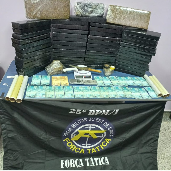 “Casa cofre” era mantida por dupla com mais de 50 kg de maconha