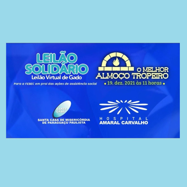 Santa Casa de Paraguaçu realiza leilão solidário virtual de gado, neste domingo