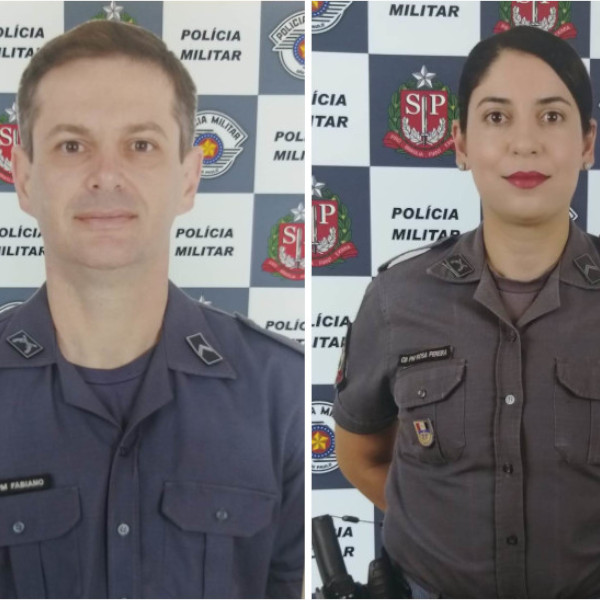 Cabos Dragonetti e Rosa Pereira são os destaques da Polícia Militar de Paraguaçu
