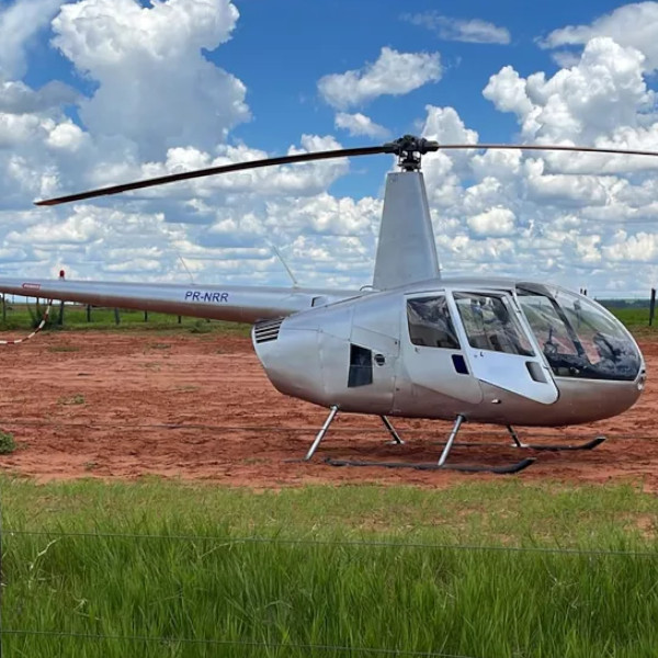 Helicóptero com 300 kg de cocaína é apreendido em Rancharia