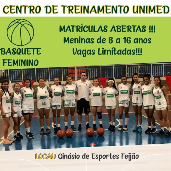 Centro  de Treinamento Unimed de Paraguaçu abre inscrições para aulas de basquete