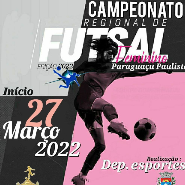 Paraguaçu terá Campeonato Regional de Futsal Feminino, dia 27